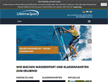 Tablet Screenshot of lifetime-sport.com